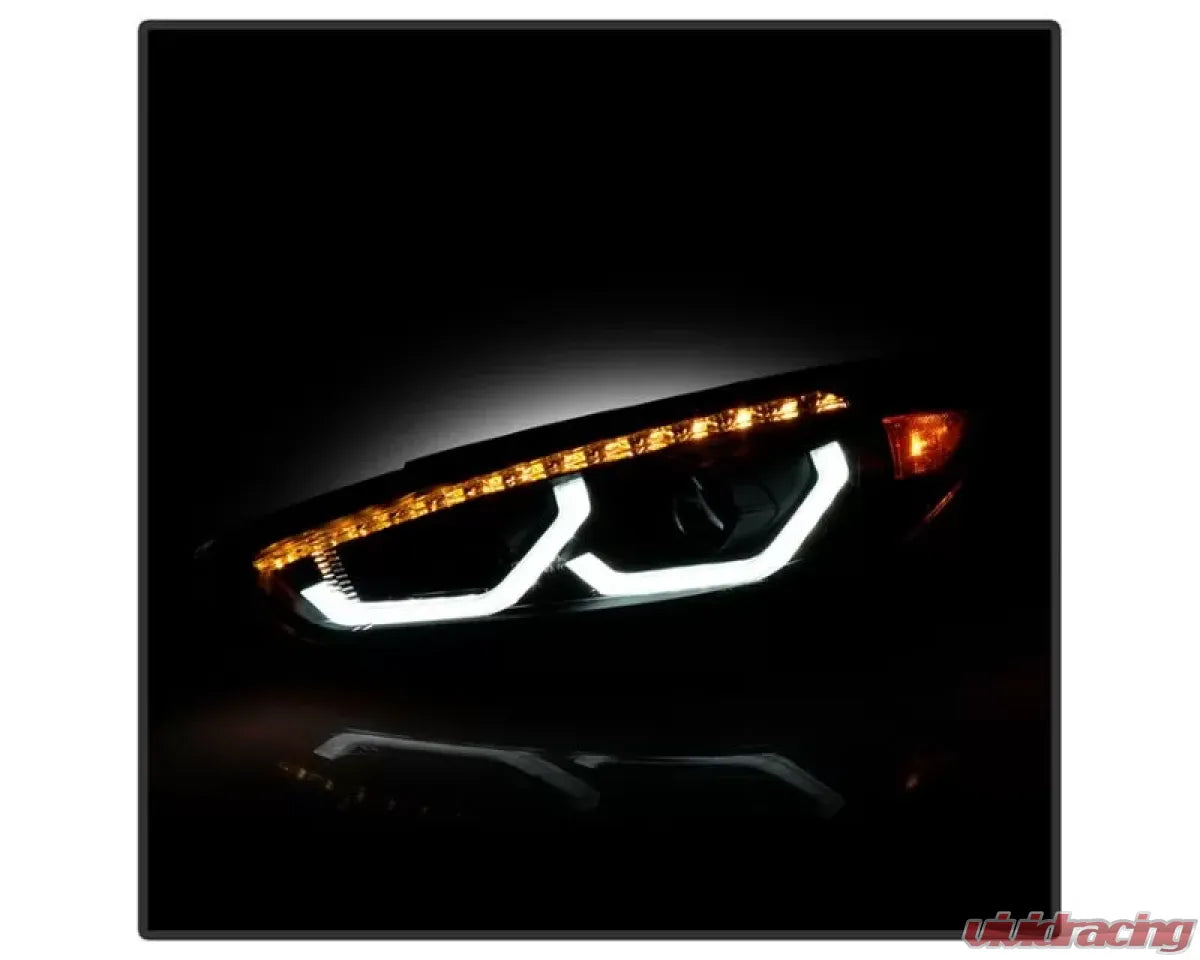 XTUNE Black DRL LED Projector Headlights Ford Focus 2015-2018